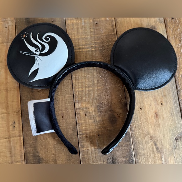 Disney Nightmare Before Christmas Black and White Headband Ears - Picture 2 of 3